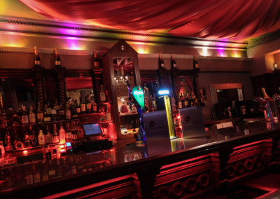 Swanky bar area at Barclay strip club